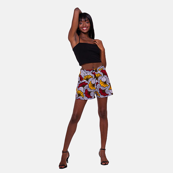 African print Adina Tailored shorts