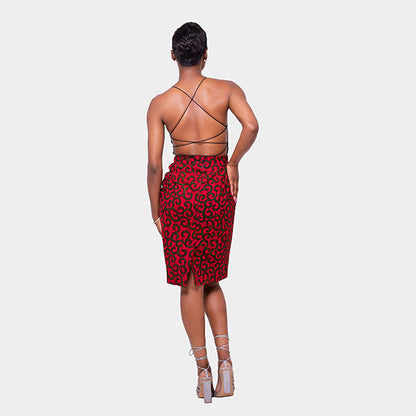 African Print Sade Pencil Skirt